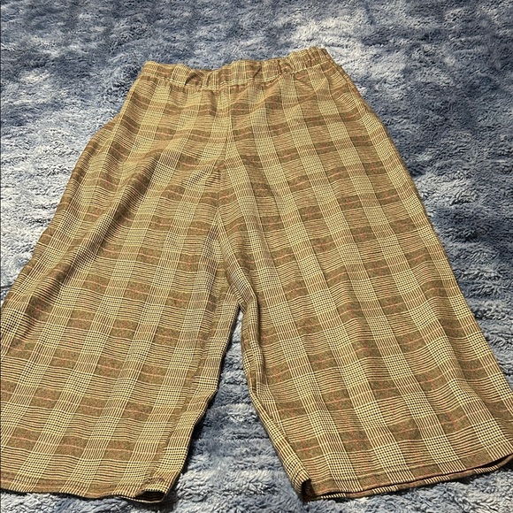 None Pants - Hope~ Plaid Wide-Leg Pants
